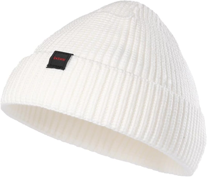 DASMINI Fisherman Beanie Hats for Men Women,Knit Trawler Skull Cap,Watch Cap,Spring Fall Winter Warm Short Hats - Image 1